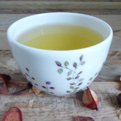 Petit bol thé en porcelaine fine de Limoges collection Brindille