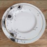 Assiette plate porcelaine de france - Service de table pissenlit et or