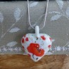 collier cœur porcelaine noces de coquelicots