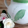Théière en porcelaine décor brin de muguet et or - 13 ans de mariage