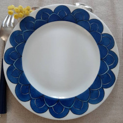 Blue rosette porcelain...