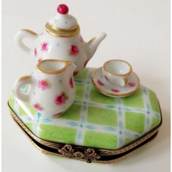 boite miniature porcelaine service à thé