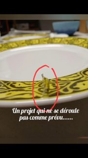 Il y a 1 an desormais j'acceptais une commande de 72 assiettes et 12 tasses à café car je devais les faire en chromo.
Ce n ' est pas dans mes habitudes , ça ne fait pas partie de mon travail , ce n' est pas ma philosophie puisque j' aime le fait main et le temps passé à dessiner .
🤔 Mais là pour faire les 72 assiettes avec frises et logos pas vraiment le choix .Mais les choses ne se sont pas passées comme prévu, du retard, des imprévus , des pépins de santé et un mauvais résultat des chromos ....
Alors pas le choix il faut réfléchir pour retravailler le projet et trouver une solution car je m ' étais engagée à livrer mon client ....
Des mois à attendre, des semaines à tester sans succès car je n' ai pas le temps de vraiment maitriser Illustrator les jours n ' ont que 24 h .
Mais le temps passe sans que ça n ' avance et j' angoisse avec les journées qui se succèdent, les nuits à refaire des essais .
😪😪😪
En dernier recours comme je n ' arrive pas seule à adapter le décor pour faire des pochoirs je me dis que je vais recréer le motif en positif et tout faire à la plume . Long certes mais au moins j ' avancerai ....💪💪💪 Au final j ' ai rencontré Eva,stagiaire en Architecture qui a pris du temps pour m ' auder et a réussi à  adapter le motif à la taille des différentes assiettes .
Comment sauver mon projet .
Merci Eva et Anais. 😀Maintenant j ' ai hâte de tout mettre en place et mine de rien réussir ce challenge#servicedetable # porcelaine #peinturesurporcelaine #artisandart #metiersdartgrandest #cadeaupersonnalisé #porcelainepersonnalisée #assiettedetable
#assiettebleue #assietteporcelaine #tableset #frenchporcelain #nocesdeporcelaine
#cadeaudemariage