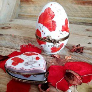 boites porcelaine collection passion coquelicots- 8 ans de mariage