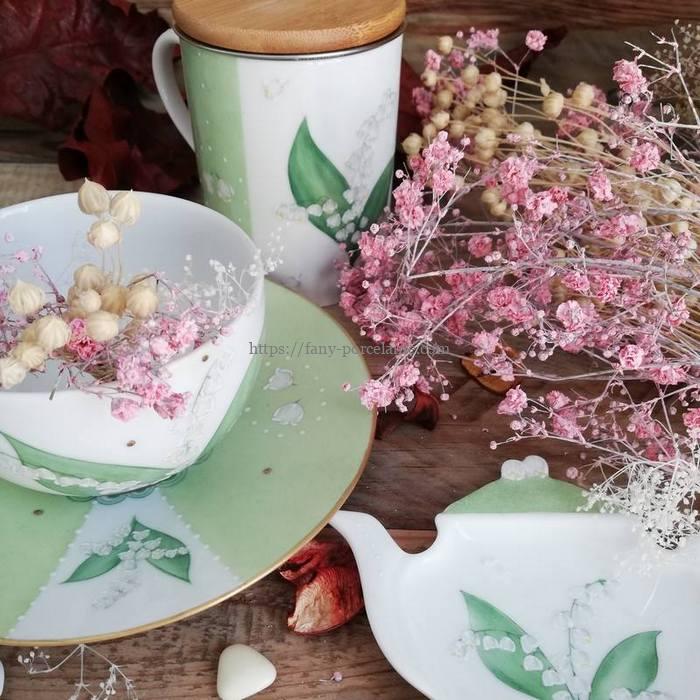 Collection porcelaine brin de bonheur Noces de muguet