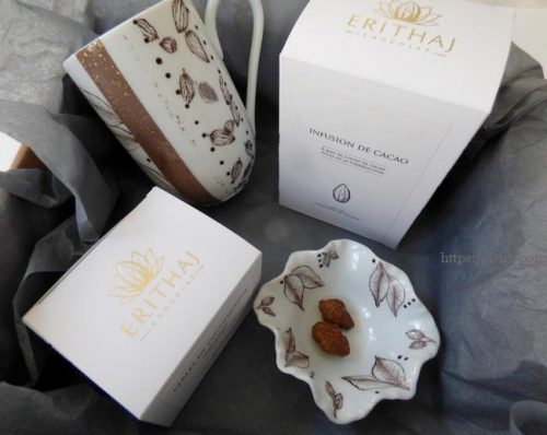 coffret cadeau mug porcelaine chocolat