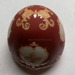 oeuf porcelaine Limoges decor fait main