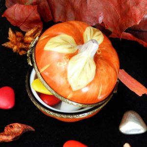 citrouille porcelaine décor halloween