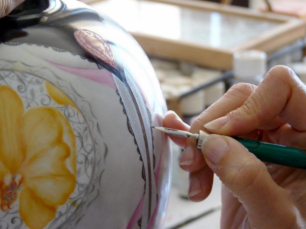 Cours de peinture sur porcelaine